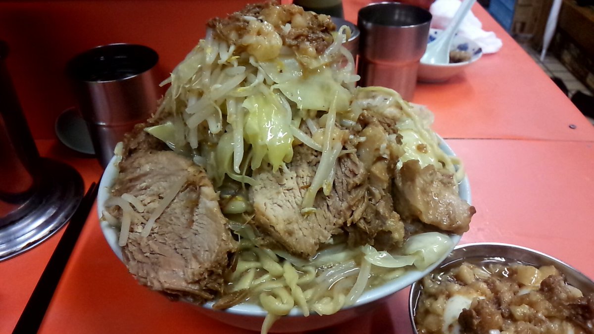 ビグザム U Tvitteri 富士丸ラーメン神谷本店 国産ブタメン大盛りニンニク野菜アブラゆで卵ゆで卵 もう強ょー烈っ 大王 神谷 豚 の旨汁に辛く しょっぱく 舌がジンとする 一方的なその主張は二郎 二郎系の ラスボス 麺 ゴワゴワなカタ麺 豚 いろんな ビグザム U Tvitteri 富士丸ラーメン神谷本店 国産ブタメン大盛りニンニク野菜アブラゆで卵ゆで卵 もう強ょー烈っ 大王 神谷 豚 の旨汁に辛く しょっぱく 舌がジンとする 一方的なその主張は二郎 二郎系の ラスボス 麺 ゴワゴワなカタ麺 豚 いろんな
