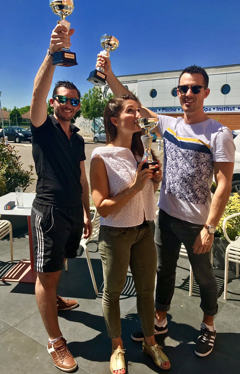 DonierP's tweet photo. Merci à Dijon pour l'organisation de la finale de badminton 👌🏼Troisième place pour la Team Lyon !🎉🏆 #drlyon #gpaclyon #badminton @BNPParibas https://t.co/IyReinvrBW