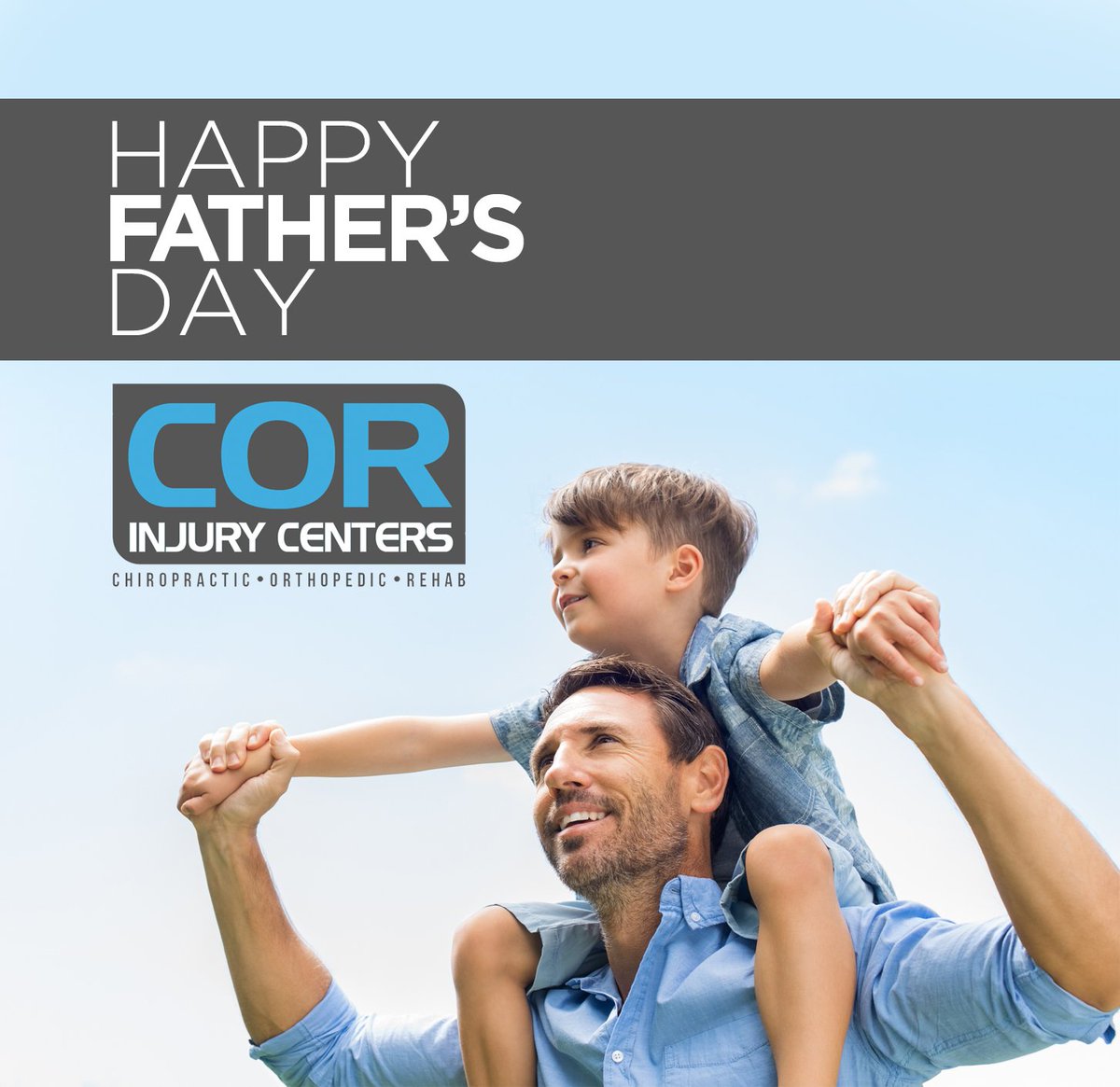 CORInjuryCenter's tweet photo. We wish you a Happy Father's Day and safe weekend. 

Experience the COR way. 
Central Scheduling 1-800-COR-2072. https://t.co/A1xCec7Stz