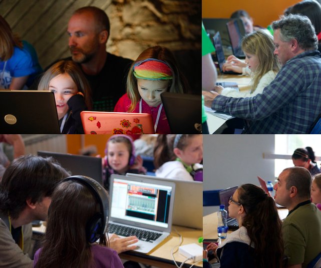 CoderGirlsRock's tweet image. Happy #FathersDay2017! Big smiles going out to all those super supportive dads who bring their daughters to #CoderGirlHackDay each year!