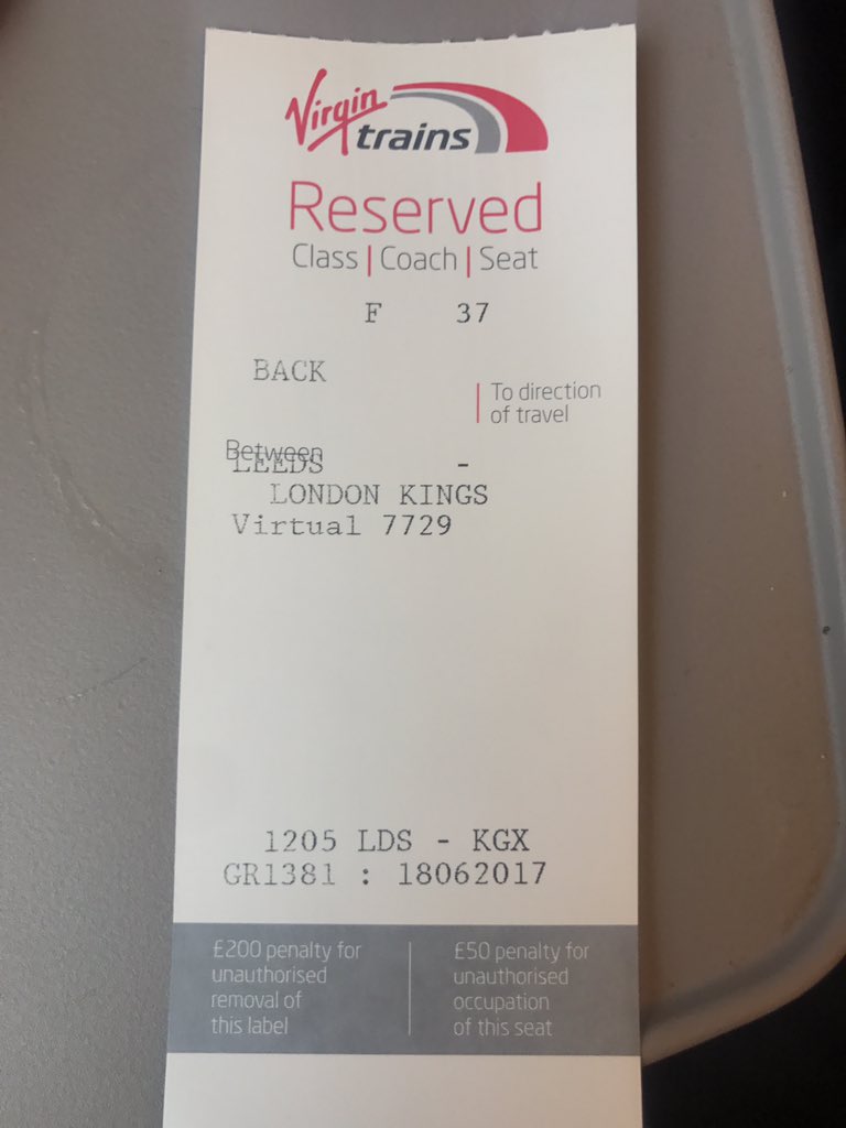 harryrosen's tweet photo. @Virgin_TrainsEC Certainly seems like a virgin train to me... https://t.co/98gLmCsXim