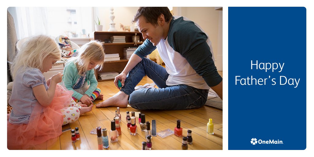 OneMain's tweet image. To all the dedicated and loving dads in our lives, happy #FathersDay!