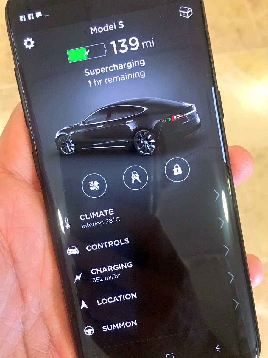 fattim's tweet photo. Basically every time you need to eat so does the #Tesla! #RoadTrip #LondonLeMansMarbs https://t.co/m4rQ2WPGXG
