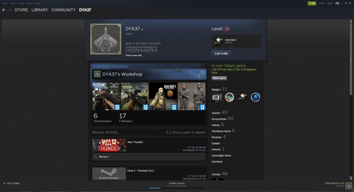 DYA_37's tweet image. Ahh yes how can I never forget how my Stream account looked liked ;) #DYA37