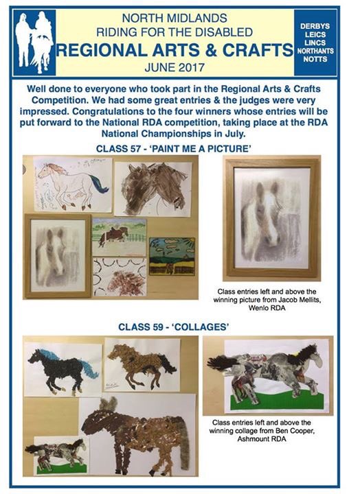 North_Mids_RDA's tweet photo. Our Regional Arts &amp; Crafts Comp's Results has been announced - Congrats to our Fab Four winners who head off to @RDAnational Champs!!! 🐴🎨🏆🎉 https://t.co/T3QKr6y7C5