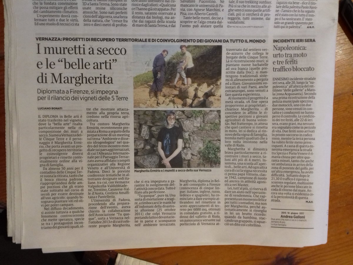 Questi sono i progetti da supportare #cinqueterre #unesco  #LaSpezia #volontariato