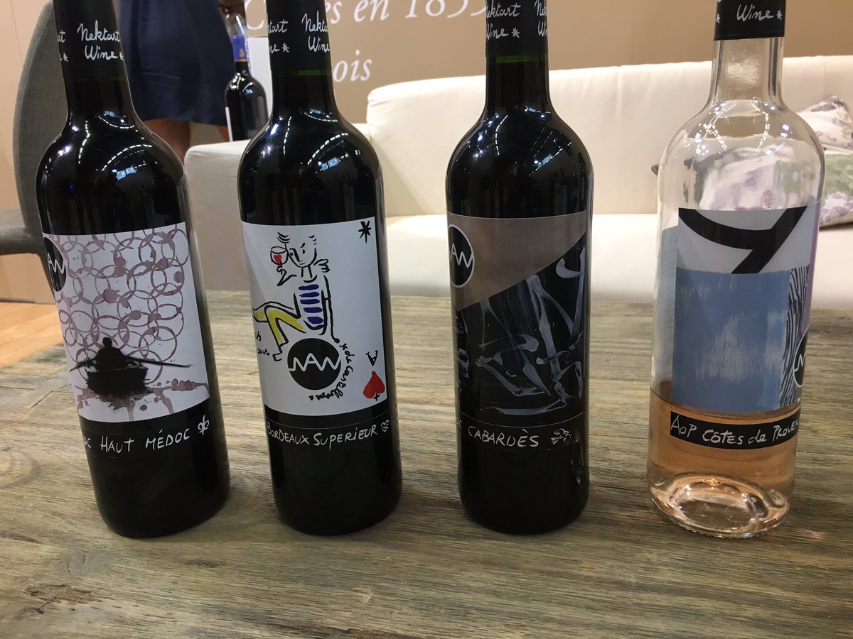Nouveauté à @VINEXPO la gamme <a href="/NektartWine/">Nektart Wine</a>, mariage du #vin et du #StreetArt, en exclu avec la maison #SovexGrandsChâteaux