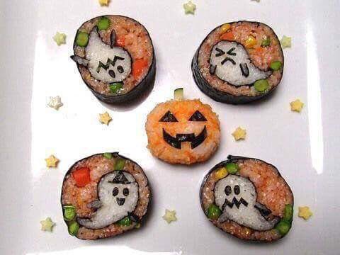 GhouliaChilds's tweet image. It's International Sushi Day! HALLOWEEN inspired Sushi. #GhastlyGastronomy #InternationalSushiDay