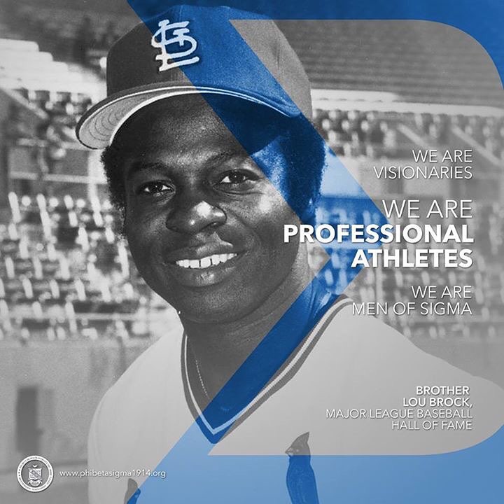 Happy 78th Birthday to one of the greatest all-time Baseball players - our Sigma Brother, Lou Brock ! 