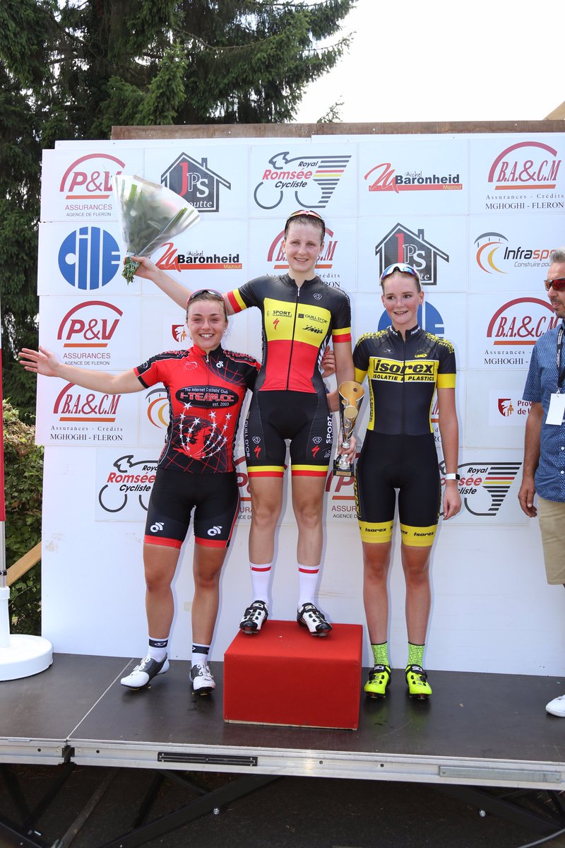 iTeamRDS's tweet photo. 2nd in Belgium today &amp; first UCI points for @victoria_kl99 narrowly beaten by Belgian National Champ! #juniorcycling #cycling #womenscycling https://t.co/6R5pSzCphs
