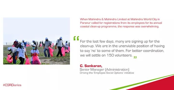 Mah_WorldCity's tweet photo. #CSRDiaries Mahindra &amp; Mahindra Limited at #MWCChennai got overwhelming response for Chennai #CoastalCleanup  - https://t.co/0aclG1230l https://t.co/lGVisfWDfS