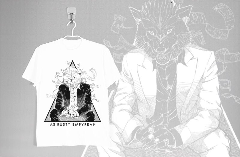 As Rusty Empyrean's "Serigala Jalanan" official tees shall be available after Aidilfitri. RM35/piece. Only 50 pieces will be printed.