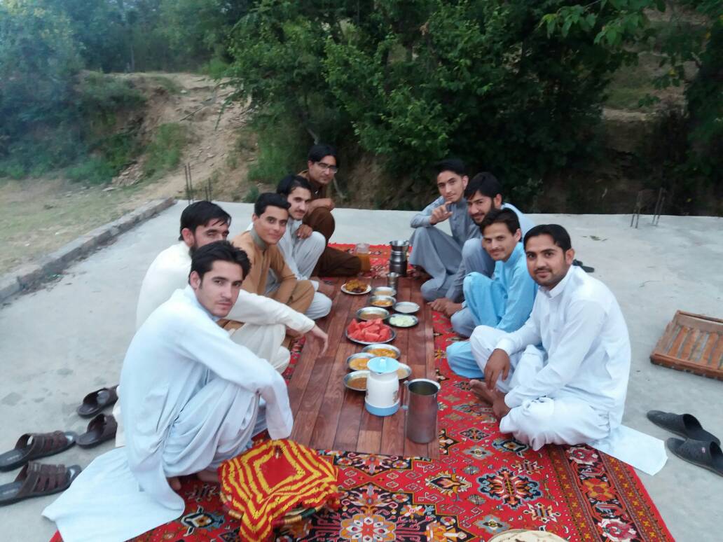 JAN_SKHAN's tweet photo. #IftarWithUS...Iftar with friends in KPK distt Buner's greenlush mountanious area Chagharzi amid #PAKvIND  #CT17Final https://t.co/POtTdFUQ2t