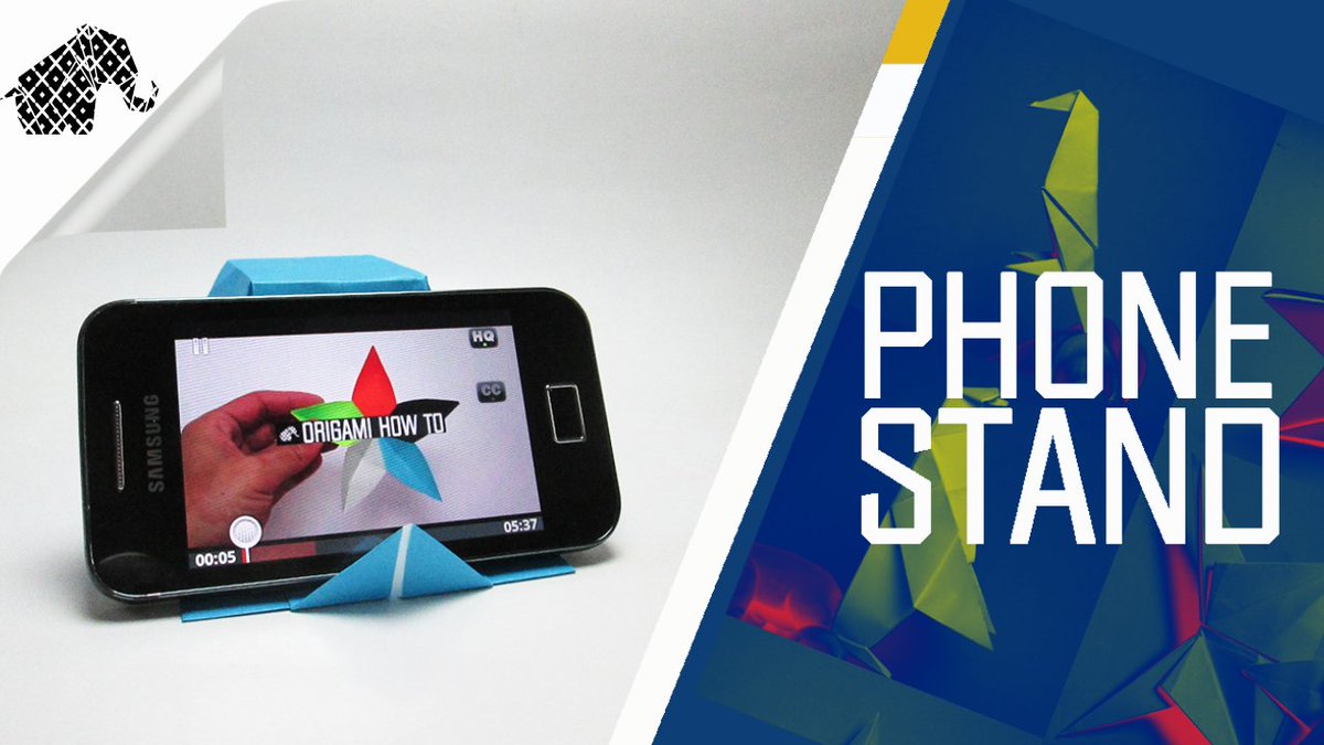 OrigamiHowTo's tweet image. New video! Origami Phone Stand 2.0 youtu.be/YN0P_guhmKY