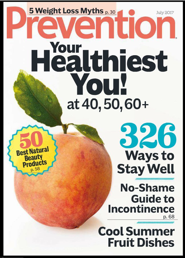 We are very excited to be featured in the latest edition of <a href="/PreventionMag/">Prevention Magazine</a> in the USA! #iprescribeexercise