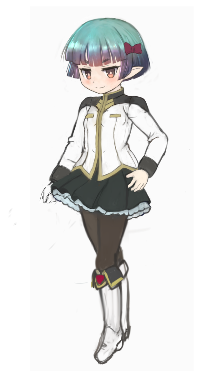 クッコロッセ学園に参戦する生徒の絵がだいぶ完成しました(*'ω`)
名前はトリル・R・カーン、身長130㎝?、年齢は12歳くらい。惑星ファルシス出身の貴族ヴォイド卿(侯爵)の末娘。得意技はレイピアによる剣技。操縦訓練を受けており専用姫騎士を保有。 3章が初出撃となる…予定かも! 