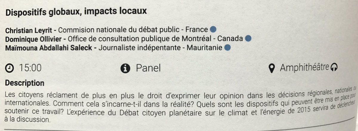 CNDPDebatPublic's tweet photo. #OIDP2017 à partir de 15h venez découvrir l'impact local des dispositifs globaux #wwviews https://t.co/hqck3qXbWr