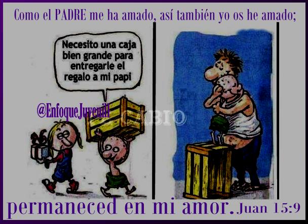 ENFOQUEJUVENILL's tweet photo. Como el PADRE me ha amado, así también yo os he amado; permaneced en mi amor.Juan 15:9 #FelizDiaDelPadre https://t.co/ZFFXdT3QyV