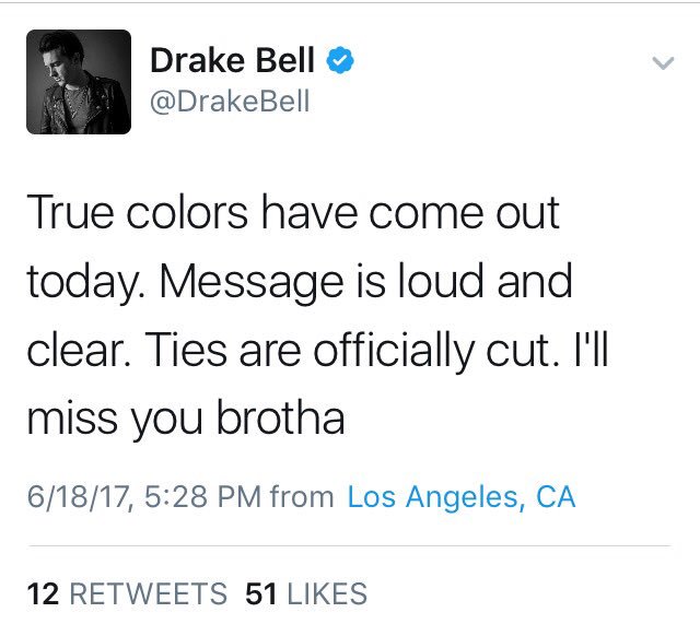 AmbySecrest's tweet photo. Josh Peck got married yesterday and Drake Bell just tweeted this 😭 my favorite childhood tv show brothers https://t.co/Xqq0AoLuOD