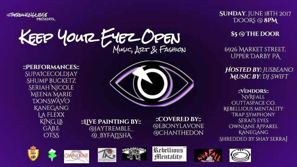 TheRealKingLB58's tweet photo. Tonight doors open @ 8 #KeepYourEyezOpen 👁 https://t.co/evMlGbdXEZ