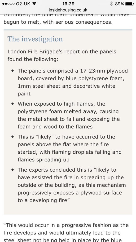 The LFB raised concerns with ALL LONDON LOCAL AUTHORITIES about flammable cladding and 'stay put' policies . This is outrageous .