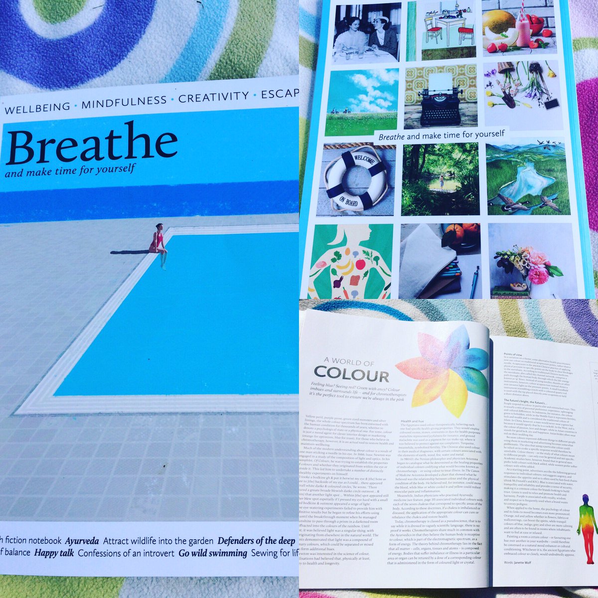 Just discovered #BreatheMagazine! It's made for some great summer park reading today! #sunbatheandbreathe #meersbrookpark