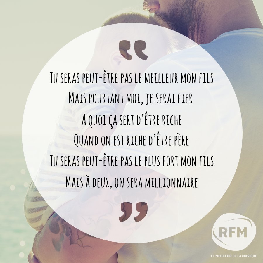 RFMFrance's tweet photo. Aujourd'hui, #LyricsRFM fête des pères !! Qui chante cette chanson... Répondez en commentaire !! #LikezCommentezPartagez 🎶 https://t.co/P1RdHYsU8p