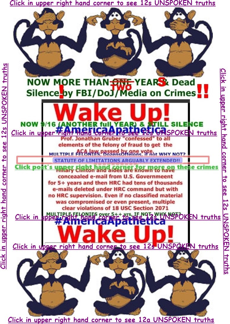 TrashTheCorrupt's tweet image. @LizWFB @ArthelNeville each must ask
Why no one calling4 #SpecialCounsels 4
#3Clinton &amp;amp; #ObamaGruberFraudGang
#JudgeJeanine #JudgeNap
#MALA