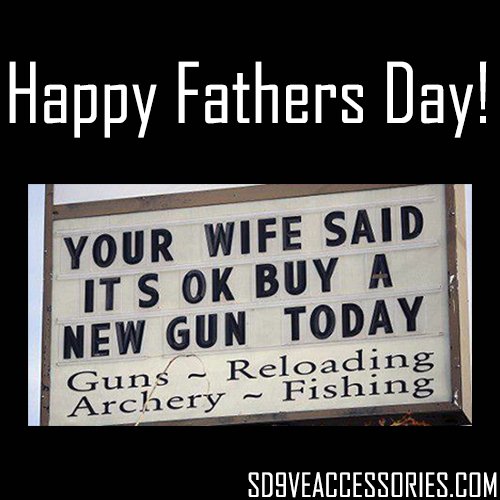 SD9VEAccessorie's tweet photo. Happy Fathers Day! Fathers, don't forget to spoil yourselves today ;) #fathersday #9mm #sd9ve #sd9veaccessories https://t.co/ffpMGhtI2M https://t.co/Dqwtqr5nij