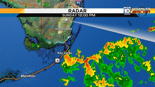 Storms now entering the upper #Keys & approaching #MiamiDade from the Atlantic waters. Stay safe! #Flwx https://t.co/8WUwsTNjDb