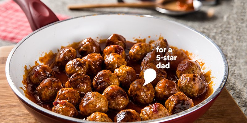 Serve a 5-star meal to the man of the hour. Say Happy #FathersDay with our Sweet &amp; Sour Meatballs. campbellk.it/2tr09zM