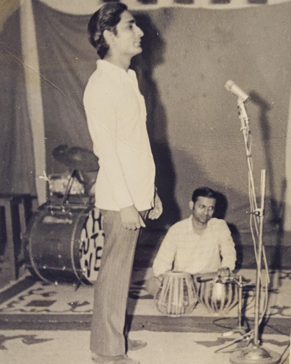 BombaySandwich's tweet photo. Happy Father's Day! The singer pictured here is Shiv's father, performing in India in the 1960s. #BombayFamily #FathersDay https://t.co/rhmoPt2g3n