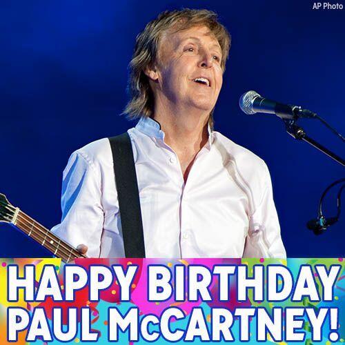 Happy Birthday, Sir Paul! Member of The Beatles and legendary musician Paul McCartney turns 75 today. 