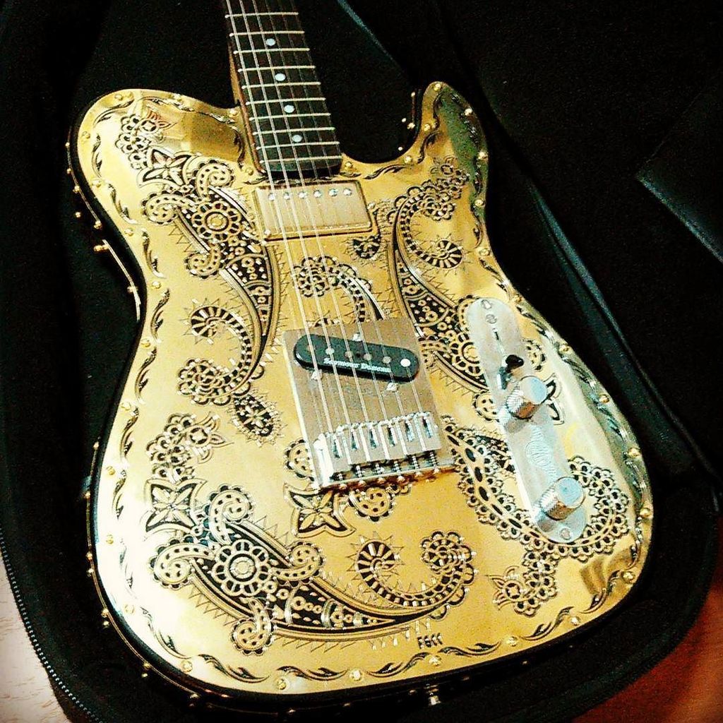 WildGuitarman's tweet photo. Welcome to my house ✨
#FGCC #brasstop #paisley #telecaster #original #custommade #newguitar https://t.co/lxXZBuFYgK https://t.co/0NGv4CekIy