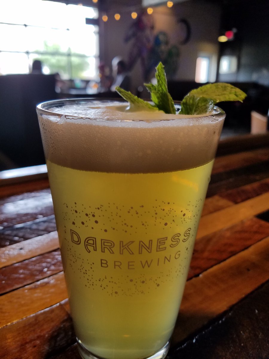 DarknessBrewing's tweet photo. Come try our Beer Week collaboration Muddle Lover, a Mojito inspired Pale Wheat https://t.co/g1TRNr5wjH