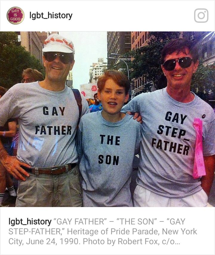 sgigantic's tweet photo. feliz día a todos los padres. gay pride. 1990. https://t.co/g0ywmknNIZ