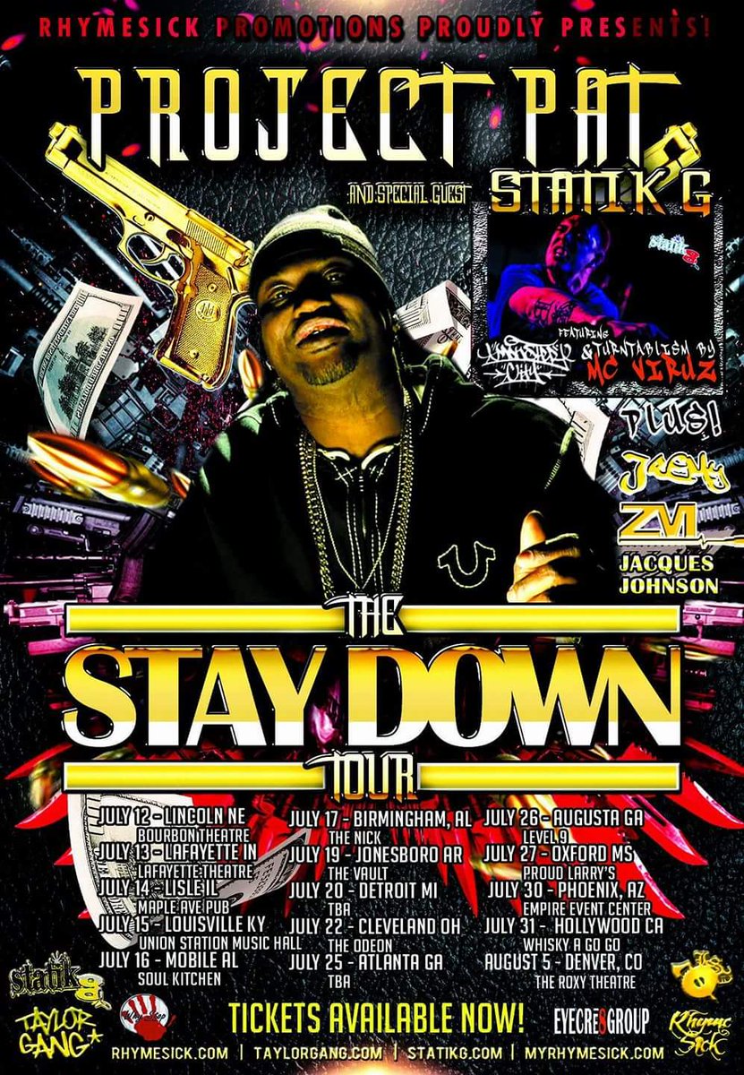 RhymeSickNation's tweet photo. #RhymeSick makin moves! #StayDownTour #RhymeSickNation
#ProjectPat #StatikG #MonsterCity https://t.co/9PpDUWHBWZ