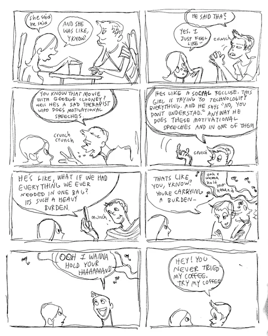 Dude overheard at a coffee shop 