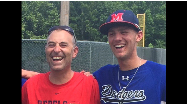 OleMissBSB's tweet image. Happy Father's Day from Grae and his Dad!