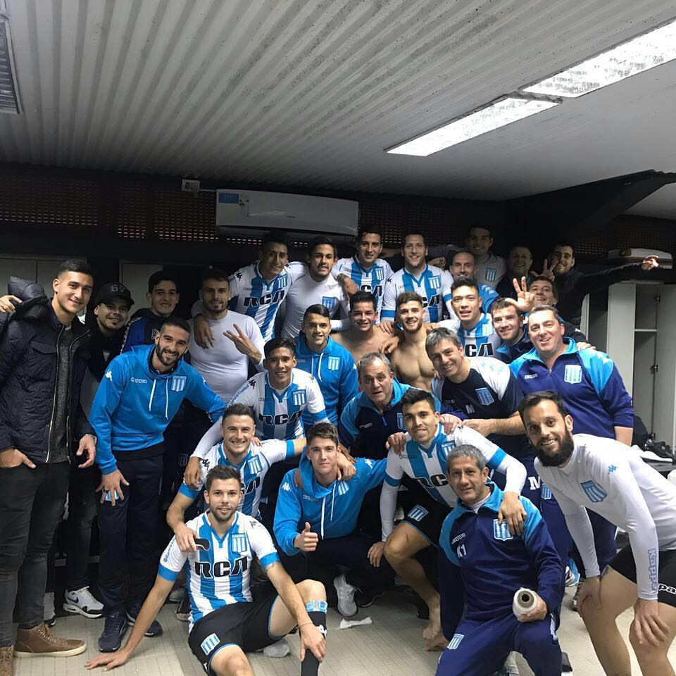 RacingClub's tweet image. #RacingRiver ¡La alegría del domingo!