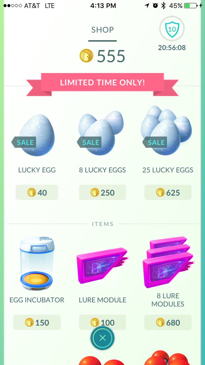 5555FILK's tweet photo. Could be my last max gym reward considering gym rework starts tomorrow. Get yours! Fitting it puts me at 555 coins #PokemonGo #TeamValor https://t.co/OCSzZ2Q5qW