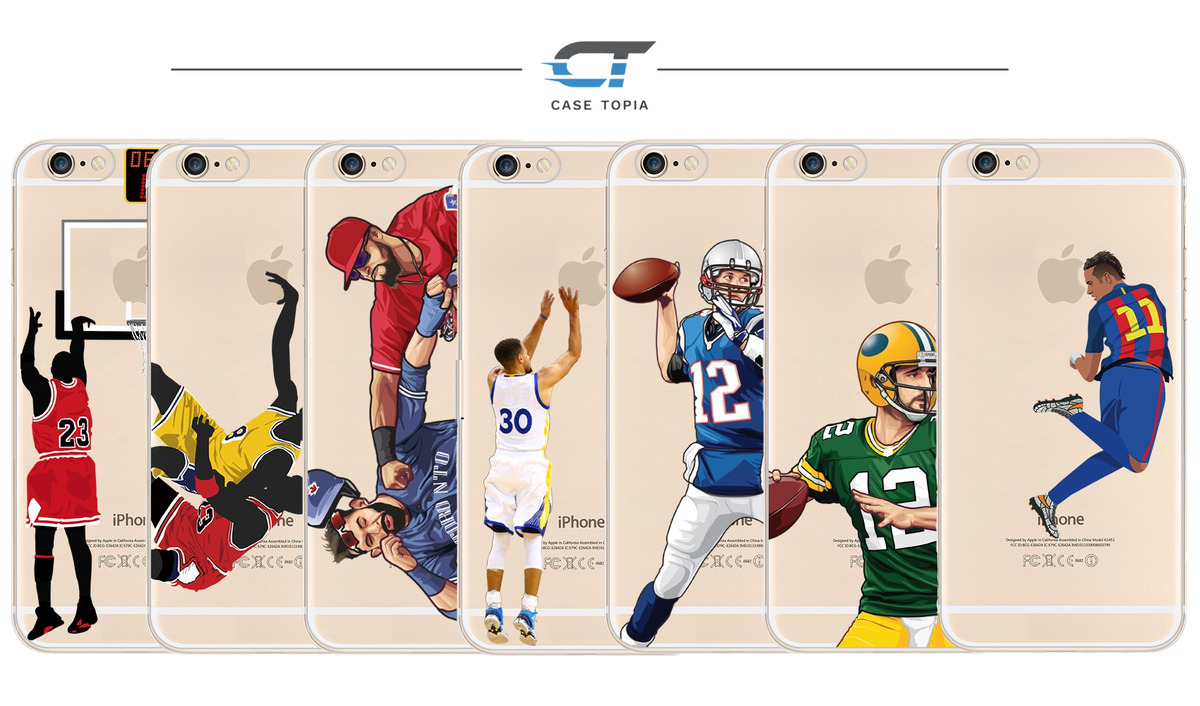 We have added over 10+ designs which include MJ, Kobe, Lebron, Tom Brady, Curry, Aaron Rodgers, Neymar Jr &amp; more! 🔥
case-topia.com