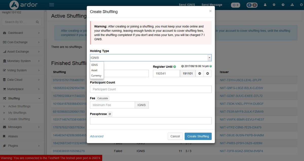 ArdorPlatform's tweet photo. Users on the #Ignis child chain will be able to shuffle $IGNIS, assets, and currencies that they own. #Ardor $ARDR #anonymity https://t.co/LnlJ0F5AQ8