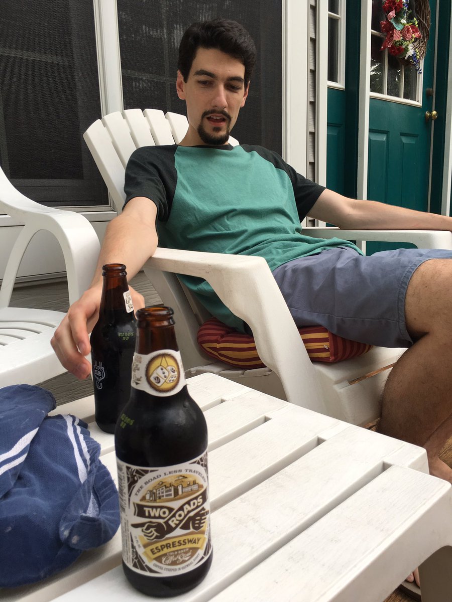 Kalebreath's tweet photo. Stouts last night with he #fiancé #stout @TwoRoadsBrewery #weddingtalk https://t.co/5eaaUYKO8X
