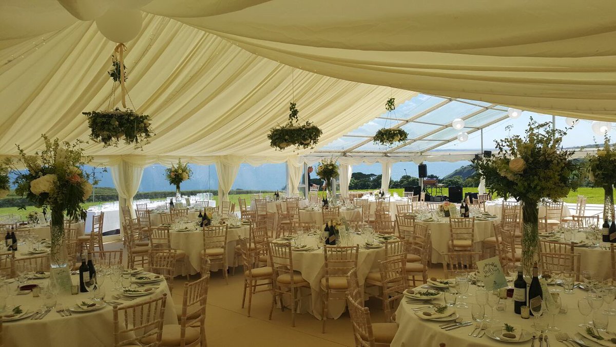#wedding #marquee with a view #Dartmouth #devon  day and night