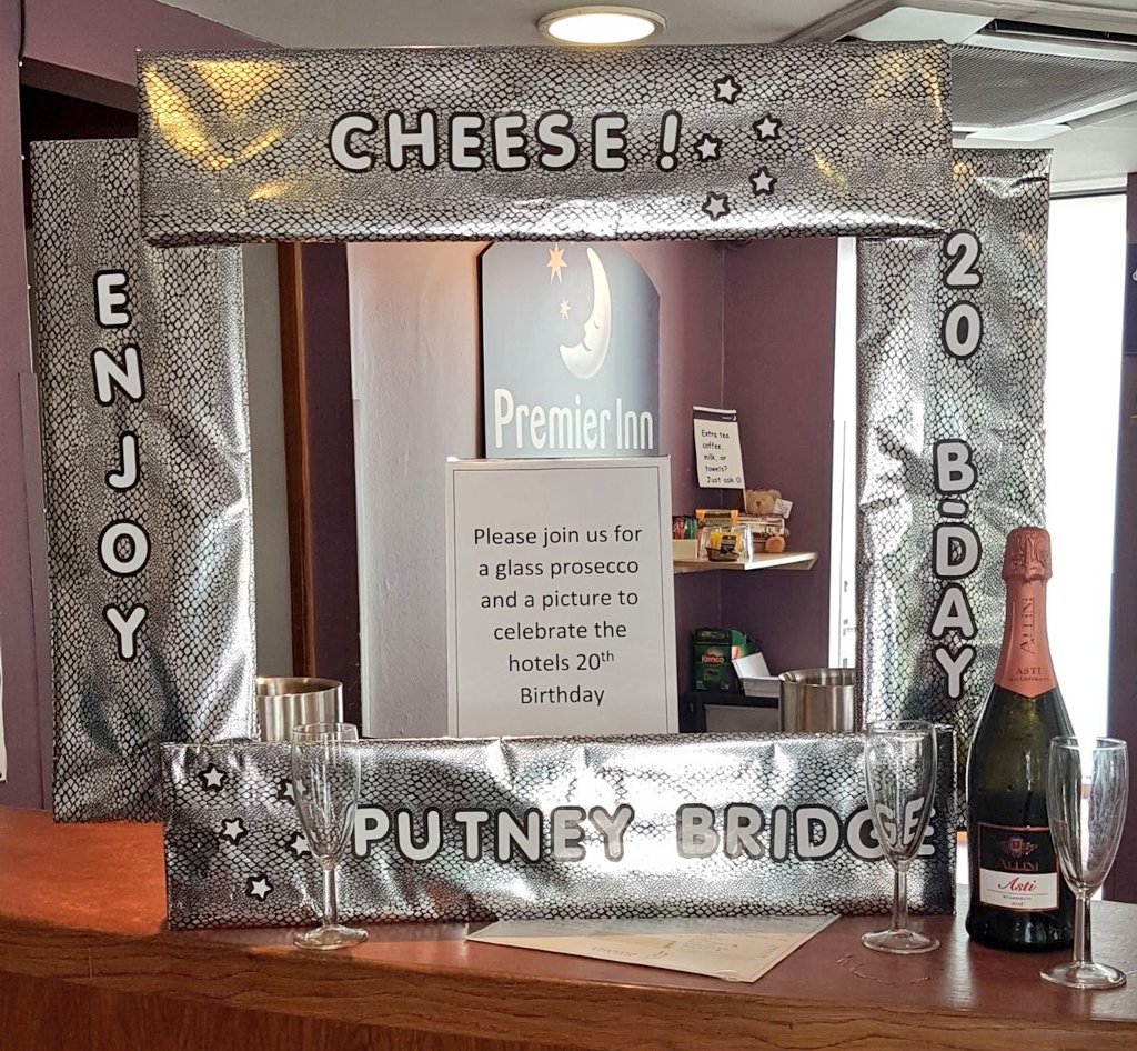 Premier Inn Putney (@piputneybridge) on Twitter photo 20 YEARS since we opened our doors!! 😎 We were the 1st <a href="/premierinn/">Premier Inn</a> in #London 😁 Celebrating our #birthday today🍾 #putney <a href="/SDEBDD/">simon ewins</a> @J_K_H_A_N 20 YEARS since we opened our doors!! 😎 We were the 1st <a href="/premierinn/">Premier Inn</a> in #London 😁 Celebrating our #birthday today🍾 #putney <a href="/SDEBDD/">simon ewins</a> @J_K_H_A_N