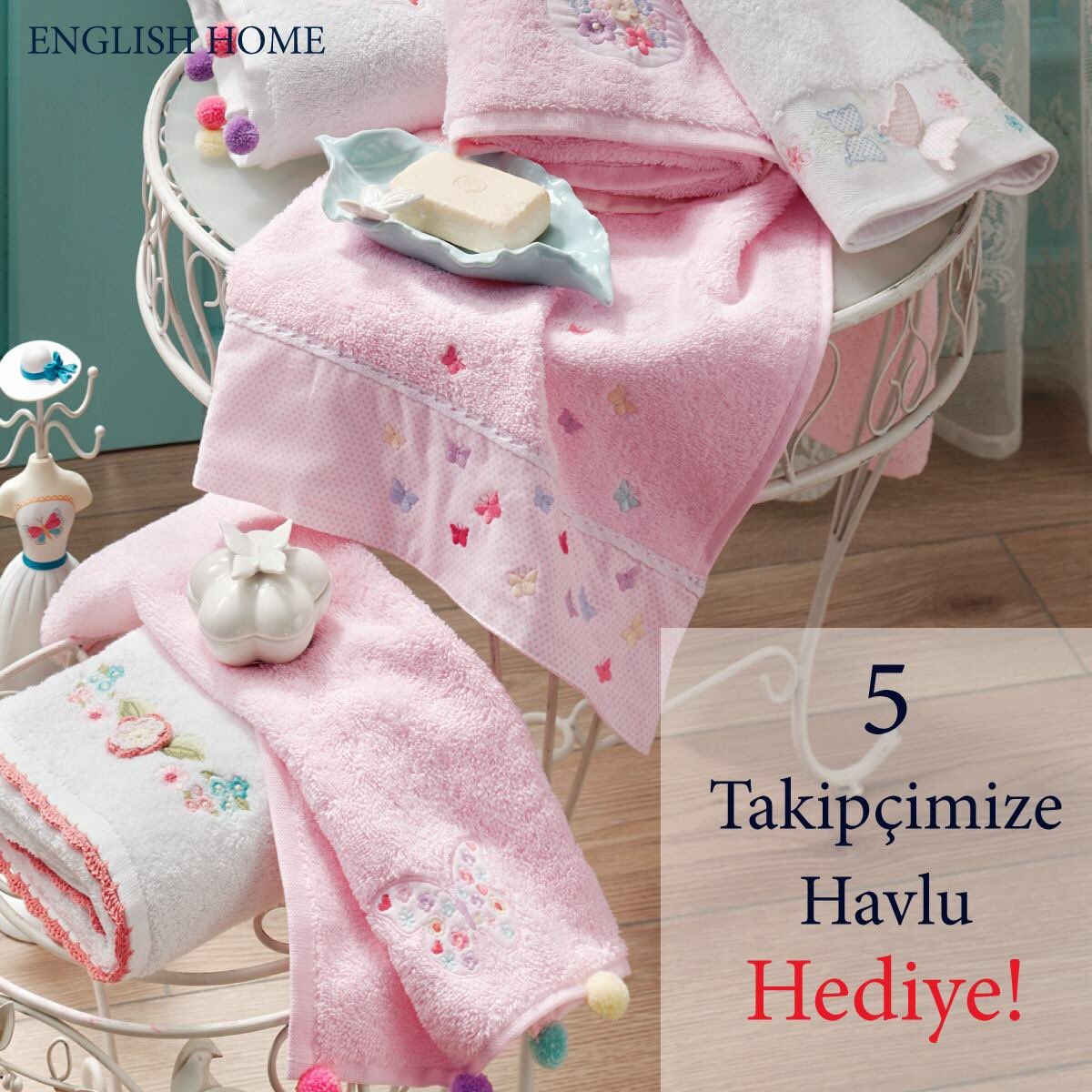 Katıldınız mı? Hemen bizi takip edin, beğenerek Rt yapın, pamuklu havlularımızdan kazanın!