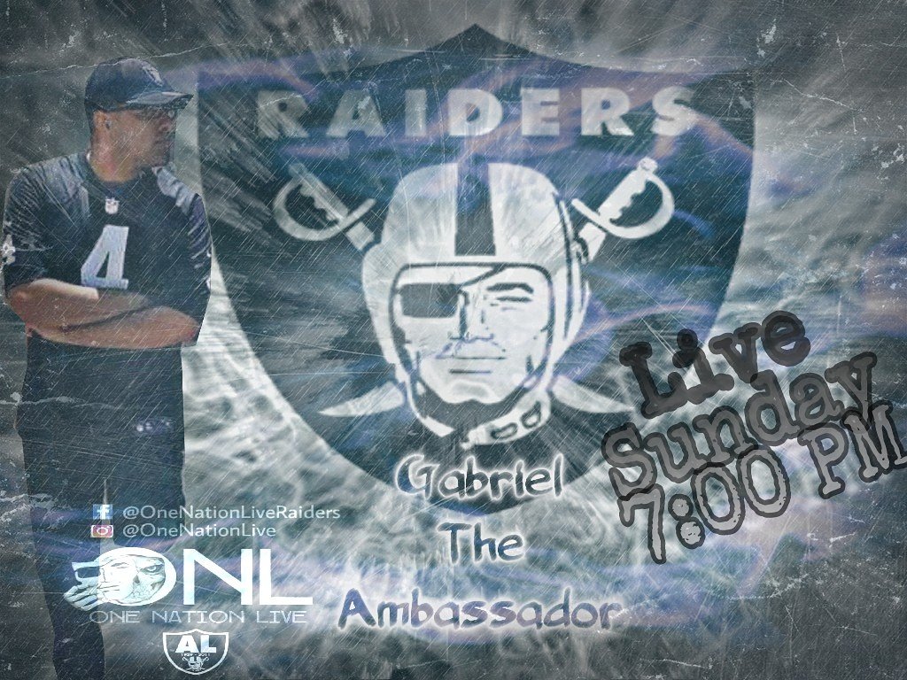 OneNation_Live's tweet photo. #RaiderNation join us tonight at 7:00 PM on #OneNationLive (link in bio) for #GabrielTheAmbassador show!!!😉 https://t.co/6bfdQPE7eO