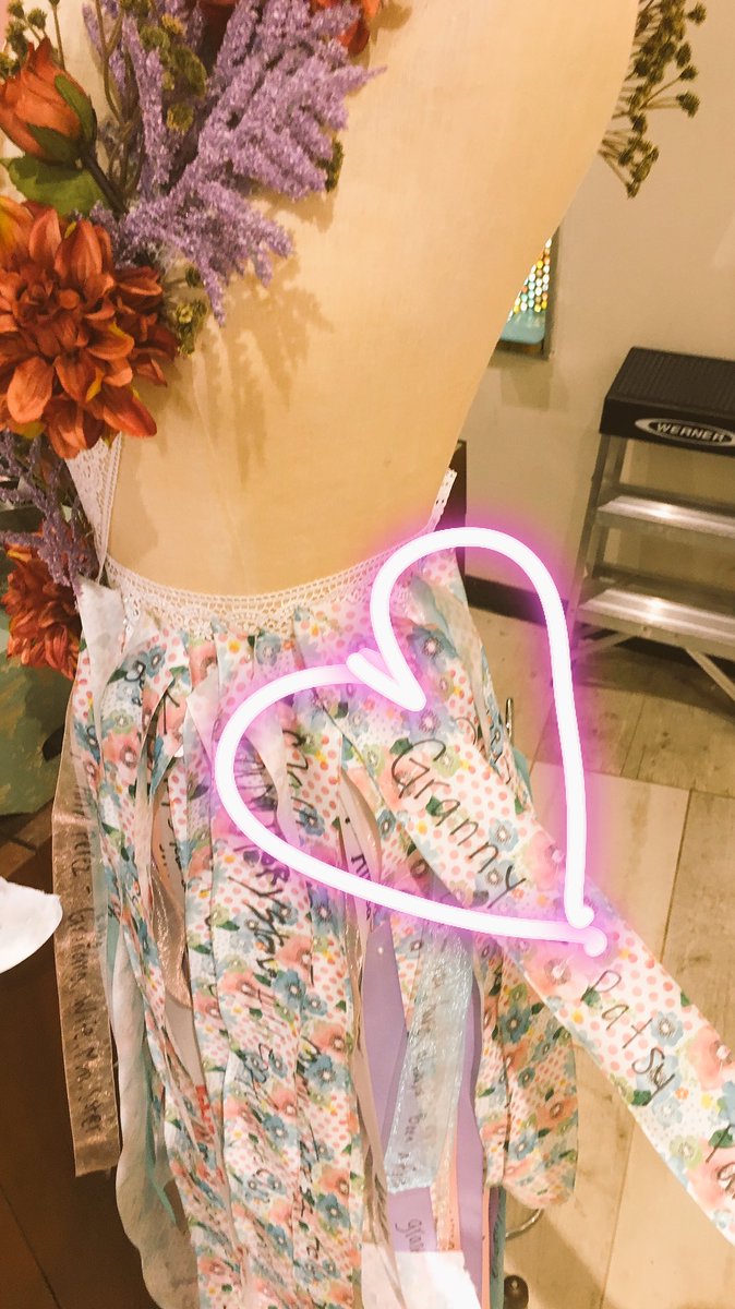 jenburnsey's tweet photo. Contributed to the @Altard_State #ASGiveStrength dress by adding my Granny's name bc she's a cancer warrior! 👗 #AltardState #StandoutForGood https://t.co/3dxHx6uzrO