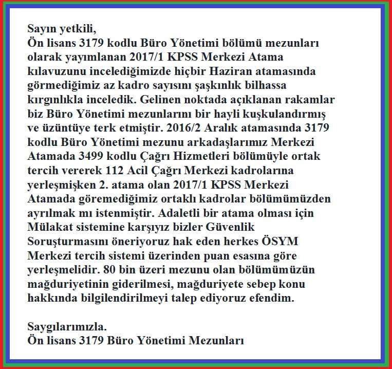 #3179BüroYönetimiKadroİstiyor <a href="/suleymansoylu/">Süleyman Soylu</a> <a href="/MuezzinogluDR/">Mehmet Müezzinoğlu</a> @toramanomer <a href="/Cengizyavili/">Dr. Cengiz YAVİLİOĞLU</a> <a href="/BasbakanlikDPB/">yanlışlıkla açılmış hesap</a> <a href="/RT_Erdogan/">rt_erdogan</a>   <a href="/MustafaSentop/">Mustafa Şentop</a>
